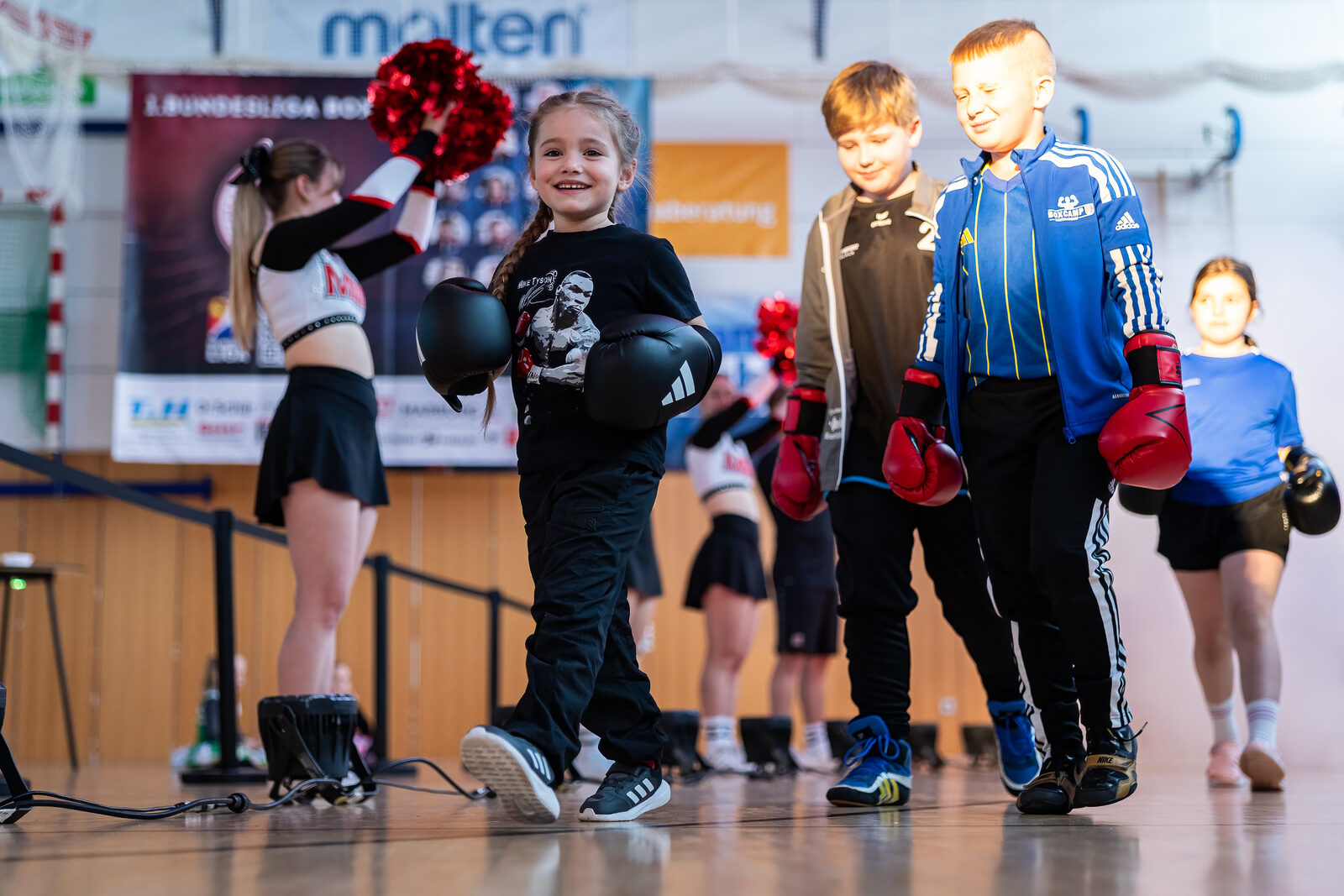 Kindertraining beim 1. BC Marburg